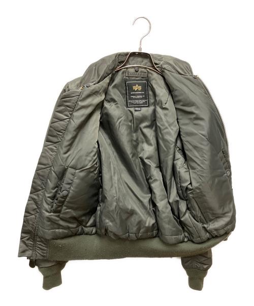 ALPHA INDUSTRIES（アルファインダストリーズ）ALPHA INDUSTRIES (アルファインダストリーズ) MA-1ジャケット グリーン サイズ:Mの古着・服飾アイテム