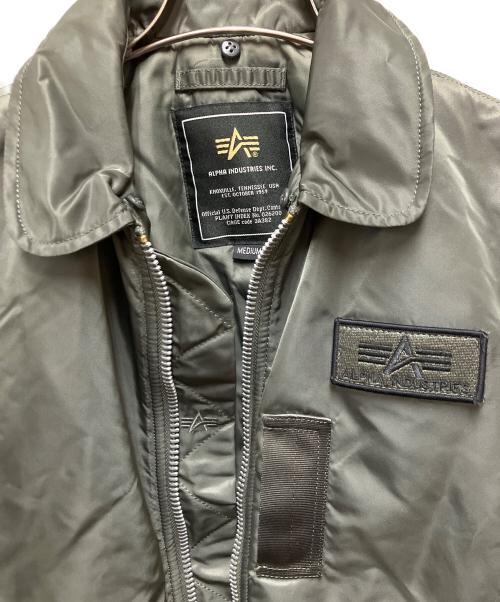 ALPHA INDUSTRIES（アルファインダストリーズ）ALPHA INDUSTRIES (アルファインダストリーズ) MA-1ジャケット グリーン サイズ:Mの古着・服飾アイテム