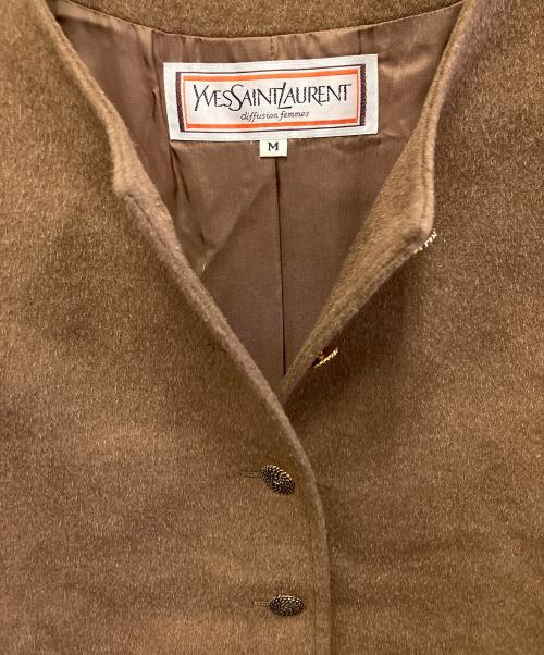 Yves Saint Laurent（イヴサンローラン）Yves Saint Laurent (イヴサンローラン) ウールジャケット ブラウン サイズ:Mの古着・服飾アイテム