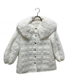 sirin（シリン）の古着「チェック柄キルティングコート」｜ホワイト