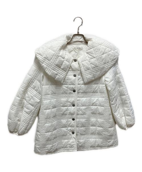 sirin（シリン）sirin (シリン) チェック柄キルティングコート ホワイト サイズ:記載なしの古着・服飾アイテム