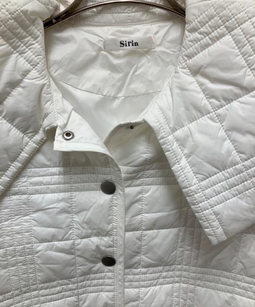 sirin（シリン）sirin (シリン) チェック柄キルティングコート ホワイト サイズ:記載なしの古着・服飾アイテム