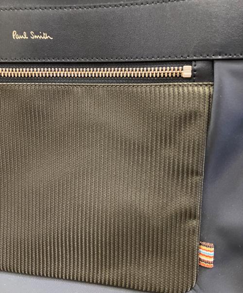PAUL SMITH（ポールスミス）Paul Smith (ポールスミス) ショルダーバッグ ネイビー×オリーブの古着・服飾アイテム