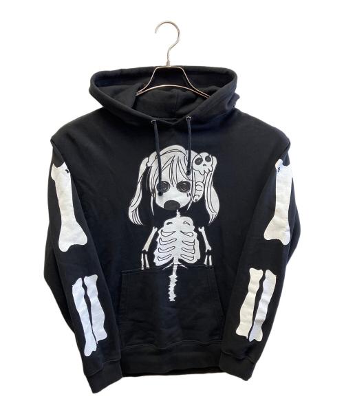 SHADOW MOVEMENT（シャドウムーブメント）SHADOW MOVEMENT (シャドウムーブメント) プルオーバーパーカー ブラック サイズ:Lの古着・服飾アイテム