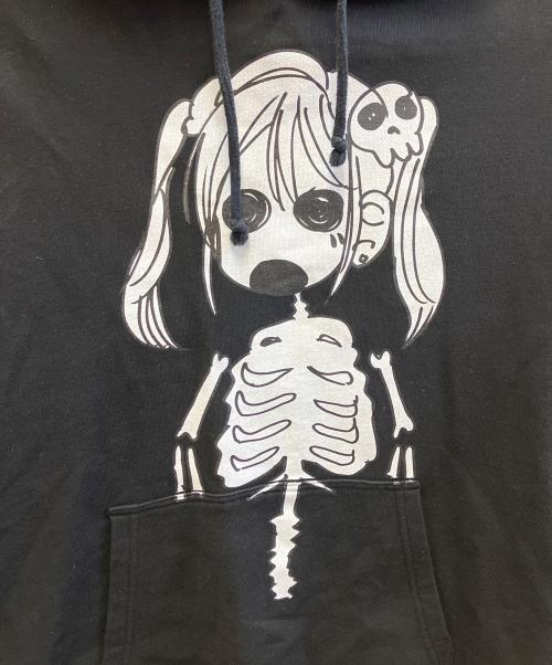 SHADOW MOVEMENT（シャドウムーブメント）SHADOW MOVEMENT (シャドウムーブメント) プルオーバーパーカー ブラック サイズ:Lの古着・服飾アイテム