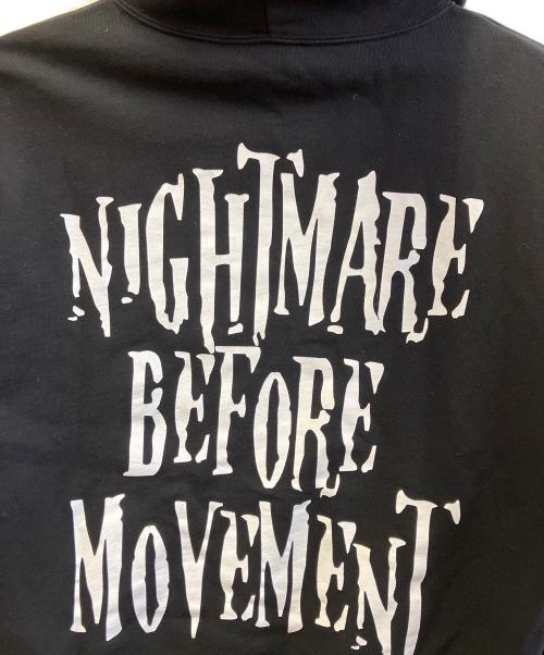 SHADOW MOVEMENT（シャドウムーブメント）SHADOW MOVEMENT (シャドウムーブメント) プルオーバーパーカー ブラック サイズ:Lの古着・服飾アイテム