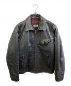 Schottショット）の古着「シングルライダースジャケット」｜ブラック