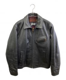 Schott（ショット）の古着「シングルライダースジャケット」｜ブラック