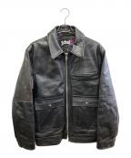 Schottショット）の古着「レザージャケット」｜ブラック