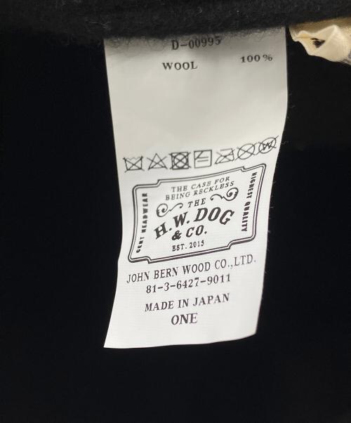 THE H.W.DOG&CO.（エイチダブリュードッグアンドコー）THE H.W.DOG&CO. (エイチダブリュードッグアンドコー) ベレー帽 ブラック サイズ:Sの古着・服飾アイテム