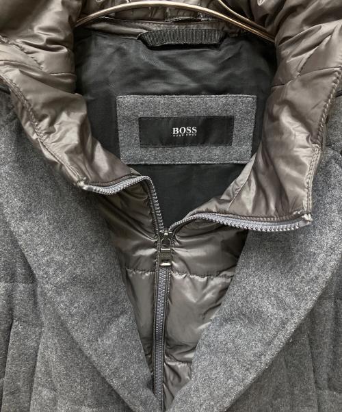 HUGO BOSS（ヒューゴ ボス）HUGO BOSS (ヒューゴ ボス) 中綿コート グレー サイズ:DE52 FR52 UK52の古着・服飾アイテム