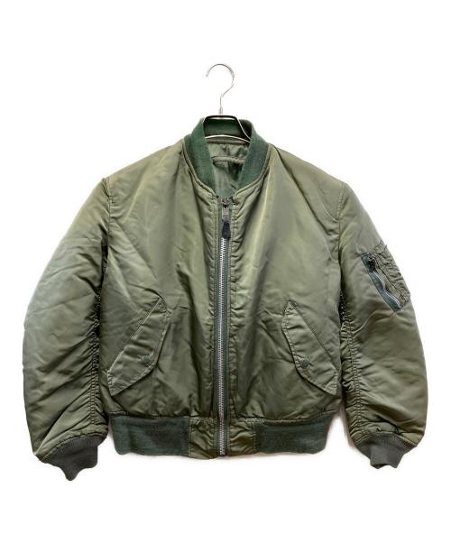 ALPHA（アルファ）ALPHA (アルファ) フライトジャケット グリーン サイズ:Mの古着・服飾アイテム
