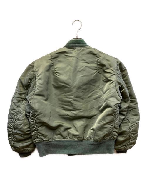 ALPHA（アルファ）ALPHA (アルファ) フライトジャケット グリーン サイズ:Mの古着・服飾アイテム