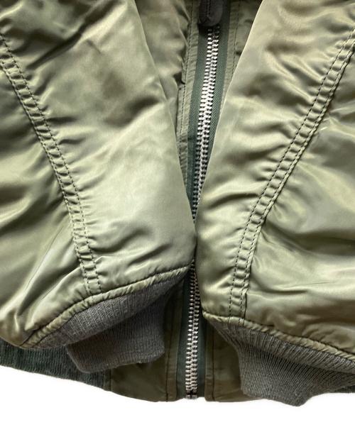 ALPHA（アルファ）ALPHA (アルファ) フライトジャケット グリーン サイズ:Mの古着・服飾アイテム
