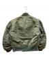 ALPHA (アルファ) フライトジャケット グリーン サイズ:M：18000円