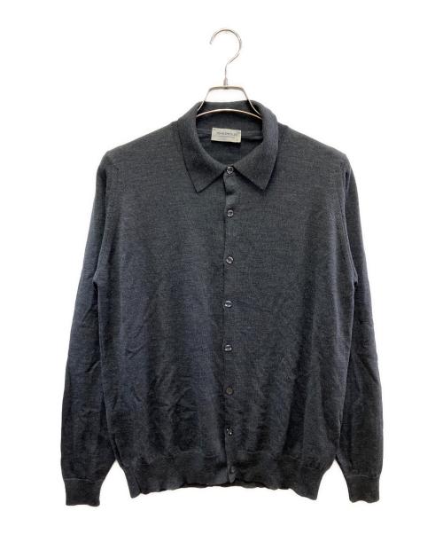 JOHN SMEDLEY（ジョンスメドレー）JOHN SMEDLEY (ジョンスメドレー) 厚手カーディガン ブラック サイズ:Mの古着・服飾アイテム