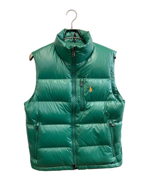 POLO RALPH LAUREN（ポロ・ラルフローレン）POLO RALPH LAUREN (ポロ・ラルフローレン) ダウンベスト グリーン サイズ:SPの古着・服飾アイテム