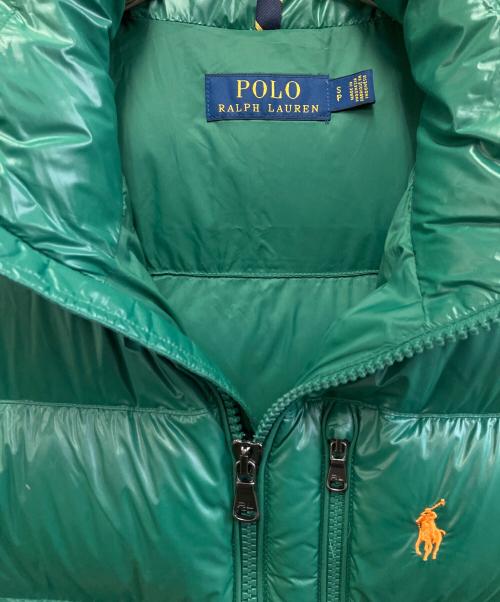 POLO RALPH LAUREN（ポロ・ラルフローレン）POLO RALPH LAUREN (ポロ・ラルフローレン) ダウンベスト グリーン サイズ:SPの古着・服飾アイテム