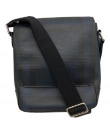 BURBERRY（バーバリー）の古着「メッセンジャーバッグ」｜ネイビー×ブラック