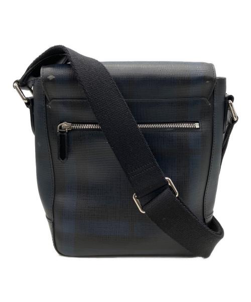 BURBERRY（バーバリー）BURBERRY (バーバリー) メッセンジャーバッグ ネイビー×ブラックの古着・服飾アイテム