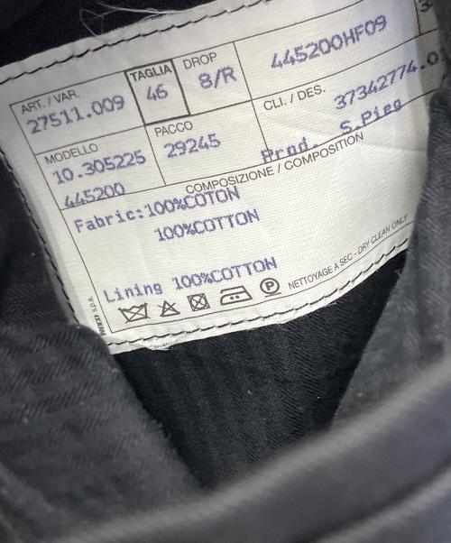 HERMES（エルメス）HERMES (エルメス) センタープレスパンツ ブラック サイズ:46の古着・服飾アイテム