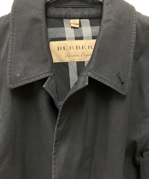 BURBERRY（バーバリー）BURBERRY (バーバリー) ステンカラーコート ブラック サイズ:52の古着・服飾アイテム