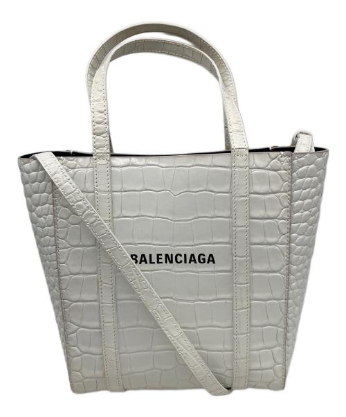 BALENCIAGA（バレンシアガ）BALENCIAGA (バレンシアガ) エブリデイトートバッグXXS ホワイトの古着・服飾アイテム