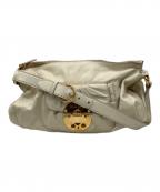 MIU MIUミュウミュウ）の古着「ワンハンドバッグ」｜ベージュ