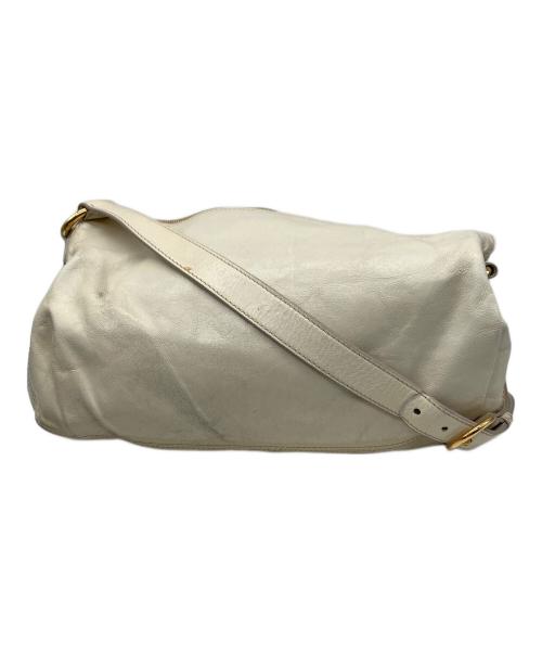 MIU MIU（ミュウミュウ）MIU MIU (ミュウミュウ) ワンハンドバッグ ベージュの古着・服飾アイテム