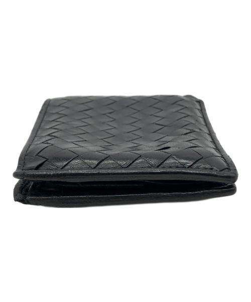 BOTTEGA VENETA（ボッテガベネタ）BOTTEGA VENETA (ボッテガベネタ) 2つ折り財布 ブラックの古着・服飾アイテム