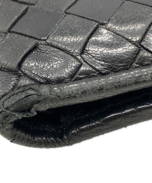 BOTTEGA VENETA（ボッテガベネタ）BOTTEGA VENETA (ボッテガベネタ) 2つ折り財布 ブラックの古着・服飾アイテム
