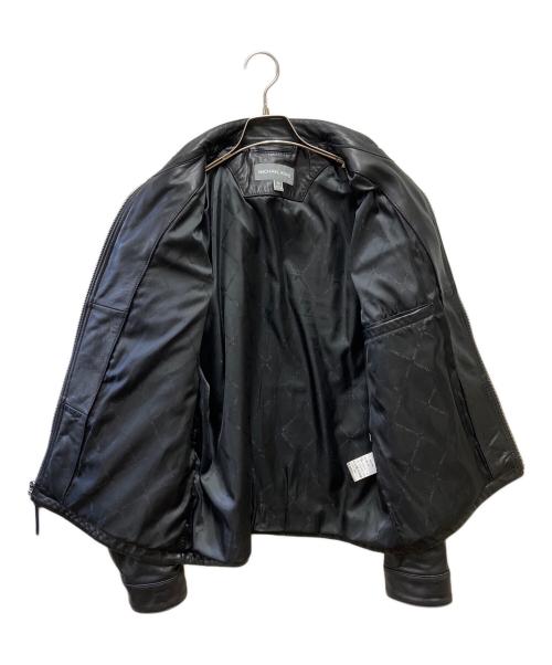 MICHAEL KORS（マイケル・コース）MICHAEL KORS (マイケル・コース) シングルライダースジャケット ブラック サイズ:Mの古着・服飾アイテム