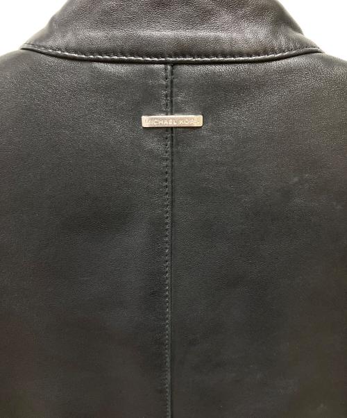 MICHAEL KORS（マイケル・コース）MICHAEL KORS (マイケル・コース) シングルライダースジャケット ブラック サイズ:Mの古着・服飾アイテム