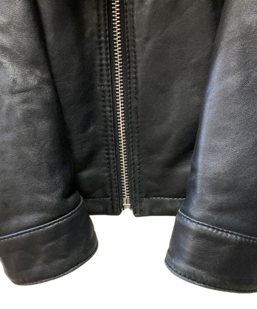 MICHAEL KORS（マイケル・コース）MICHAEL KORS (マイケル・コース) シングルライダースジャケット ブラック サイズ:Mの古着・服飾アイテム