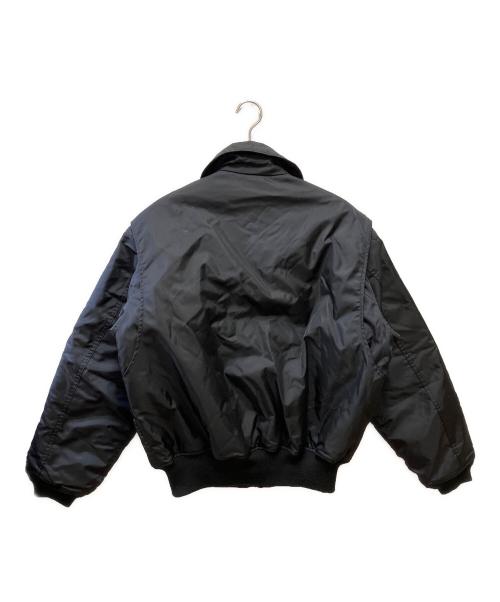 HOUSTON（ヒューストン）HOUSTON (ヒューストン) ミリタリージャケット ブラック サイズ:XLの古着・服飾アイテム
