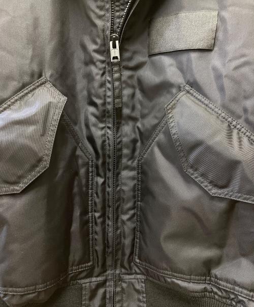 HOUSTON（ヒューストン）HOUSTON (ヒューストン) ミリタリージャケット ブラック サイズ:XLの古着・服飾アイテム