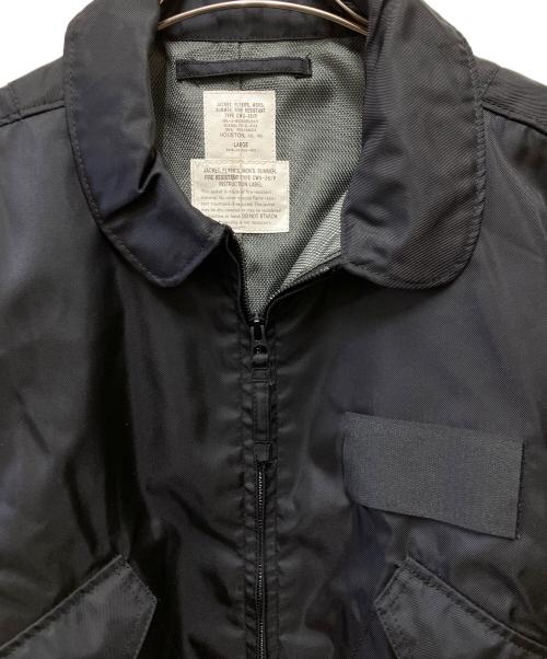 HOUSTON（ヒューストン）HOUSTON (ヒューストン) ミリタリージャケット ブラック サイズ:Lの古着・服飾アイテム