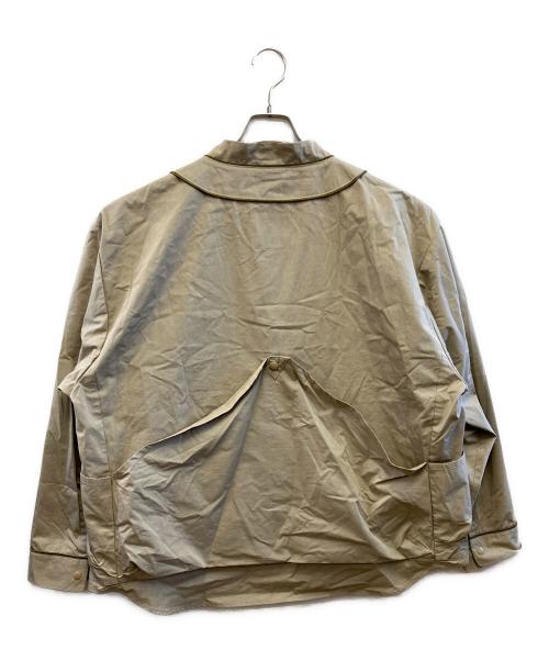 comfy（コンフィー）comfy (コンフィー) ベースボールシャツ ベージュ サイズ:Lの古着・服飾アイテム