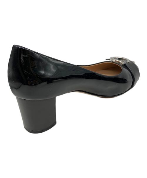 Salvatore Ferragamo（サルヴァトーレ フェラガモ）Salvatore Ferragamo (サルヴァトーレ フェラガモ) エナメルパンプス ブラック サイズ:6の古着・服飾アイテム