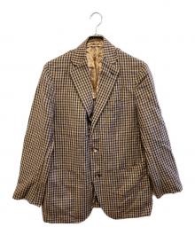 CARUSO（カルーゾ）の古着「テーラードジャケット」｜ブラウン×ネイビー
