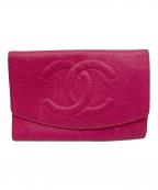 CHANELシャネル）の古着「長財布」｜ショッキングピンク