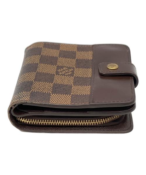 LOUIS VUITTON（ルイ ヴィトン）LOUIS VUITTON (ルイ ヴィトン) ダミエ　コンパクトジップ ブラウンの古着・服飾アイテム