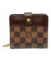 LOUIS VUITTON（ルイ ヴィトン）の古着「ダミエ　コンパクトジップ」｜ブラウン
