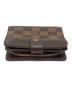 中古・古着 LOUIS VUITTON (ルイ ヴィトン) ダミエ　コンパクトジップ ブラウン：12000円