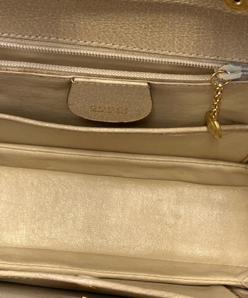 GUCCI（グッチ）GUCCI (グッチ) バンブーターンロックハンドバッグ ベージュの古着・服飾アイテム