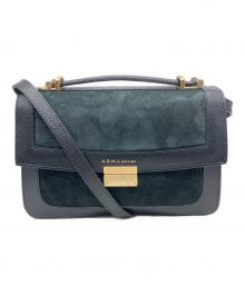 A.D.M.J.（エーディーエムジェイ）の古着「ショルダーバッグ」｜ブラック×ダークグリーン