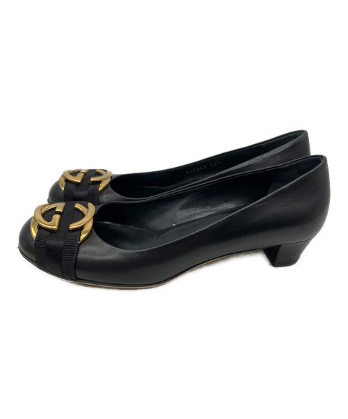 GUCCI（グッチ）GUCCI (グッチ) パンプス ブラック サイズ:35 1/2の古着・服飾アイテム