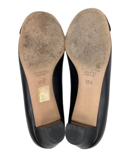 GUCCI（グッチ）GUCCI (グッチ) パンプス ブラック サイズ:35 1/2の古着・服飾アイテム