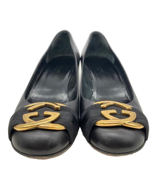 GUCCI（グッチ）GUCCI (グッチ) パンプス ブラック サイズ:35 1/2の古着・服飾アイテム