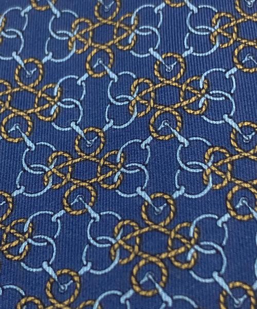 HERMES（エルメス）HERMES (エルメス) ネクタイ ネイビー サイズ:不明の古着・服飾アイテム